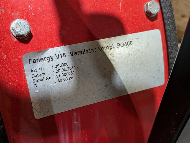 Overdrukventilator, rosenbauer, fanergy v16, 2011 - afbeelding 6 van  6