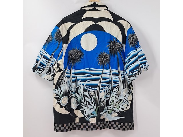 Overhemd, louis vuitton, blauw/zwart/wit, maat 4l - afbeelding 2 van  4