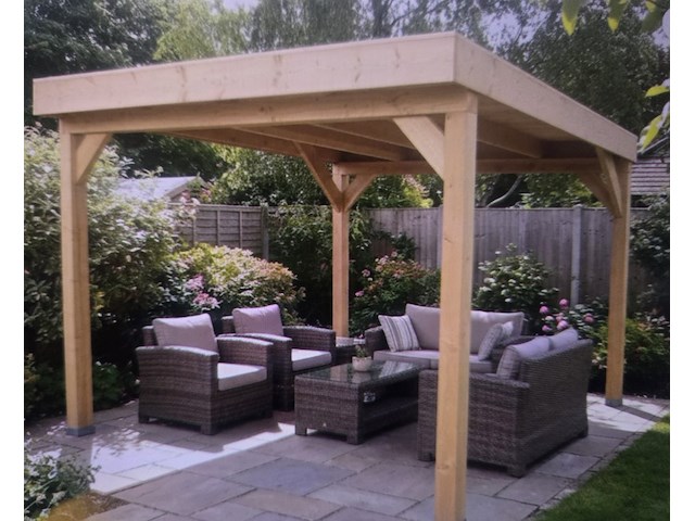 Overkapping ca. 3x4 meter - afbeelding 1 van  5