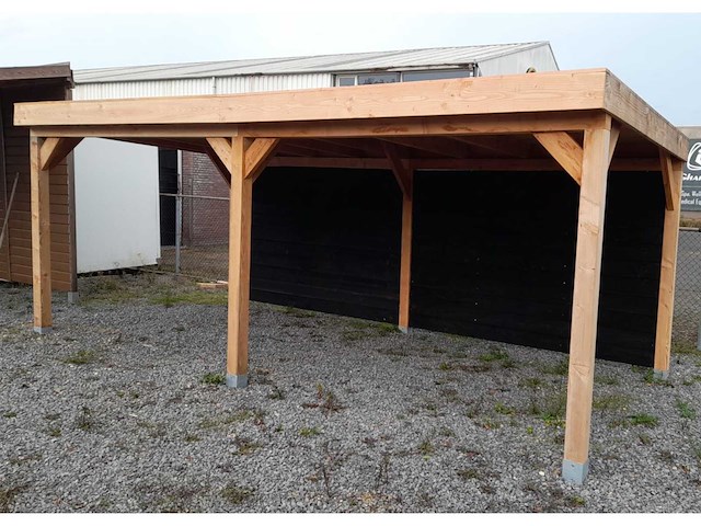 Overkapping met achterwand 300x600 cm - afbeelding 4 van  10