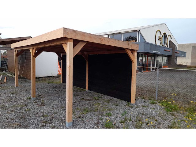 Overkapping met achterwand 400x900 cm - afbeelding 6 van  6