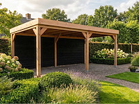 Overkapping met achterwand 400x900 cm - afbeelding 1 van  9