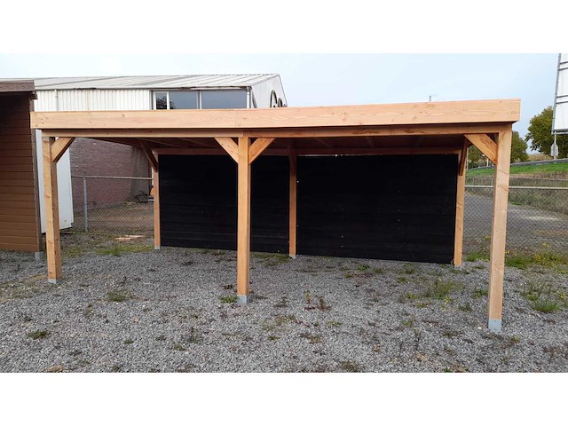 Overkapping met achterwand 400x900 cm - afbeelding 6 van  9