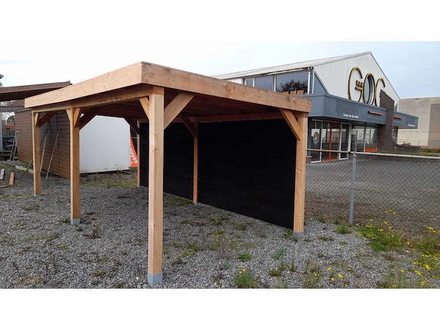 Overkapping met achterwand 400x900 cm - afbeelding 6 van  9