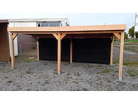 Overkapping met achterwand 500x300 cm - afbeelding 10 van  13