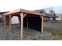 Overkapping met achterwand 500x400 cm - afbeelding 8 van  9