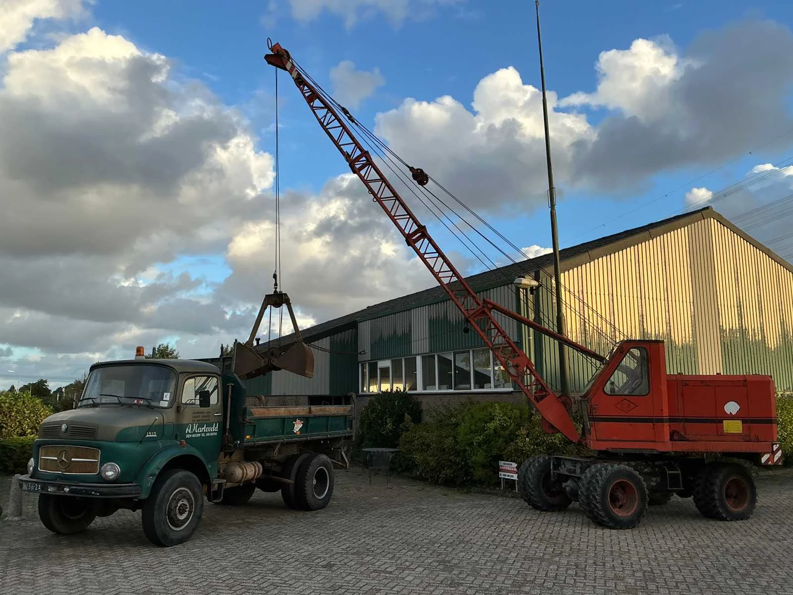 Overtollig materieel grond- weg- en waterbouwbedrijf
