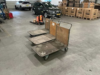 Overtoom plateauwagen (3x) - afbeelding 1 van  4