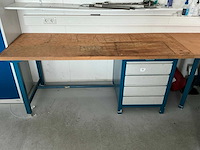 Overtoom werkbank met ladenkast - afbeelding 2 van  6