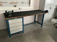 Overtoom werkbank met ladenkast - afbeelding 1 van  9