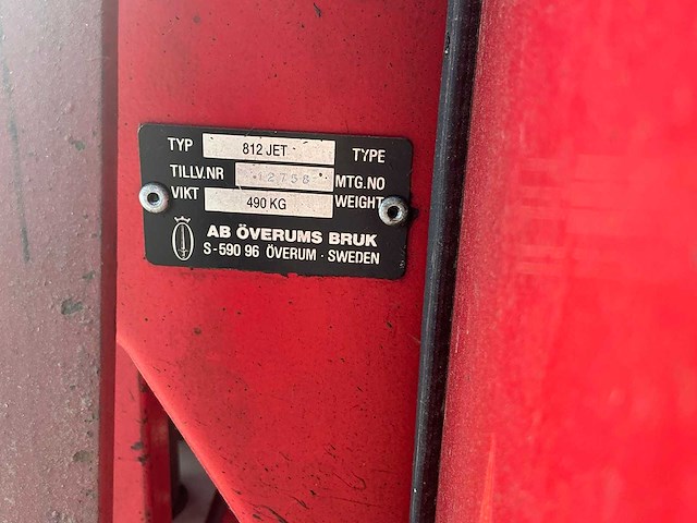 Överum tive 812 kunstmeststrooier - afbeelding 5 van  10