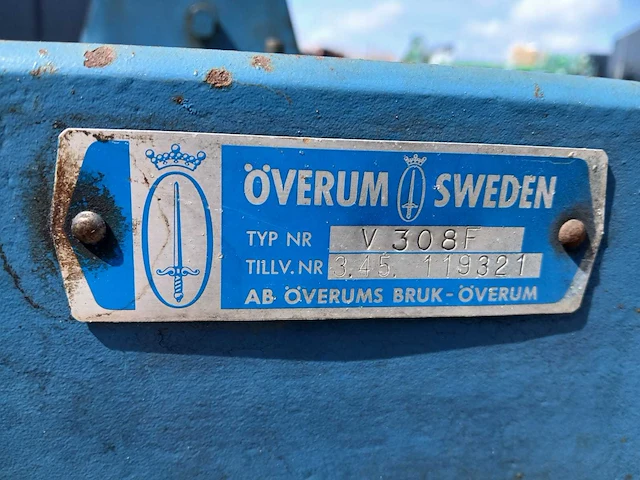 Överum v308f 3-schaars wentelploeg - afbeelding 3 van  11