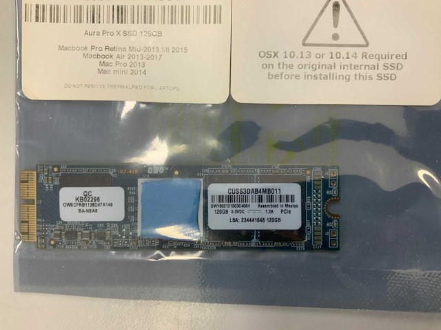 Owc 120gb ssd cuss3dab4mb011 (3x) - afbeelding 2 van  4