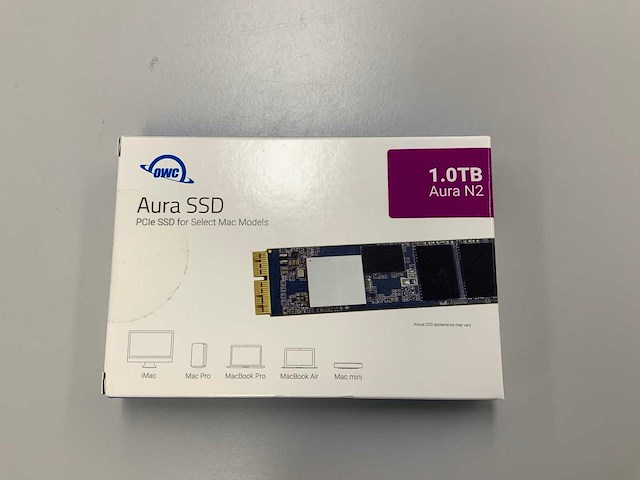 Owc aura n2 1tb ssd for mac models - afbeelding 1 van  2
