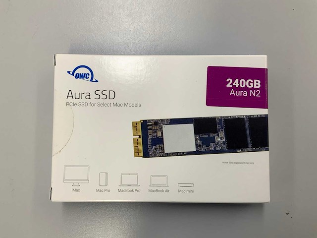 Owc aura n2 240gb ssd for mac models - afbeelding 1 van  2