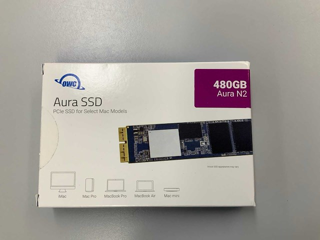 Owc aura n2 480gb ssd for mac models - afbeelding 1 van  2