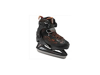 Oxelo schaatsen fit 100 kinder zwart/oranje maat 29–32 - afbeelding 1 van  3