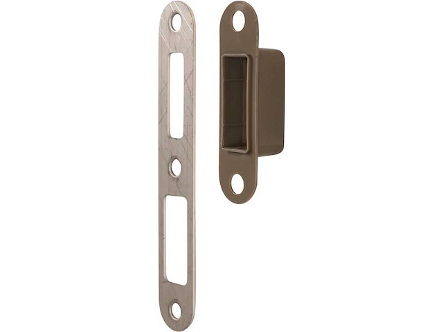 Oxloc - ct2 dag-/nachtschoot afgerond - din links/din rechts rvs a2 - sluitplaat voor magneetslot (30x) - afbeelding 1 van  3