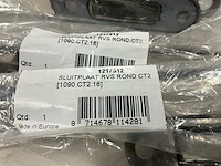 Oxloc - ct2 dag-/nachtschoot afgerond - din links/din rechts rvs a2 - sluitplaat voor magneetslot (30x) - afbeelding 2 van  2