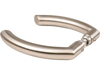 Oxloc - culemborg gebogen - omkeerbaar rvs mat paar - deurkruk - afbeelding 1 van  1