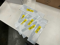Oxloc - dag- en nachtslot afgerond - rvs links afgerond rvs - sluitplaat voor insteekslot (6x) - afbeelding 2 van  2