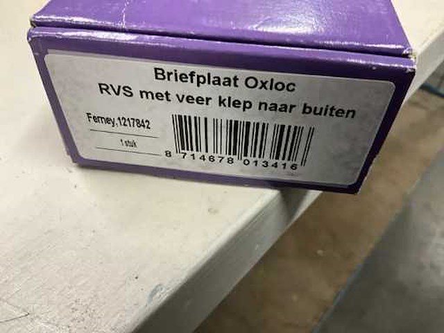 Oxloc - ovaal - type apeldoorn buiten draaiend met veer - briefplaat/brievenbus - afbeelding 3 van  4