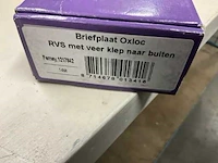 Oxloc - ovaal - type apeldoorn buiten draaiend met veer - briefplaat/brievenbus - afbeelding 3 van  4