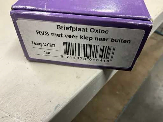Oxloc - ovaal - type apeldoorn buiten draaiend met veer - briefplaat/brievenbus - afbeelding 3 van  4