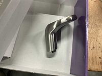 Oxloc - ovaal - veiligheidsdeurduwergarnituur knop-kruk - veiligheidslangschild pc72 links/rechts skg3 rvs met kerntrekbeveiliging - afbeelding 3 van  10