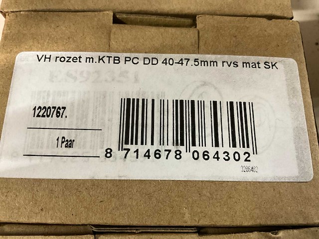 Oxloc - rond 11.5mm - skg3 rvs f1 - veiligheidsrozet met kerntrekbeveiliging (4x) - afbeelding 3 van  7