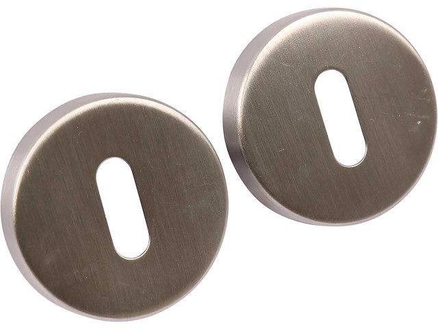 Oxloc - rond ovaal - rvs met kunststof onderrozet - sleutelrozet (8x) - afbeelding 5 van  5