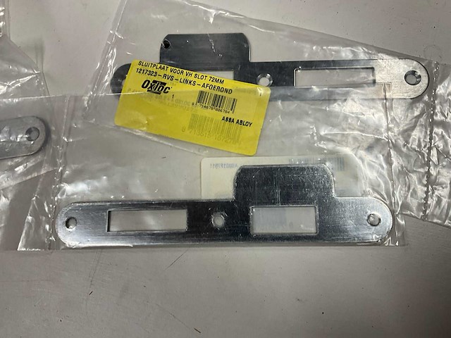 Oxloc vh slot 72mm rvs links afgerond sluitplaat (6x) - afbeelding 3 van  4