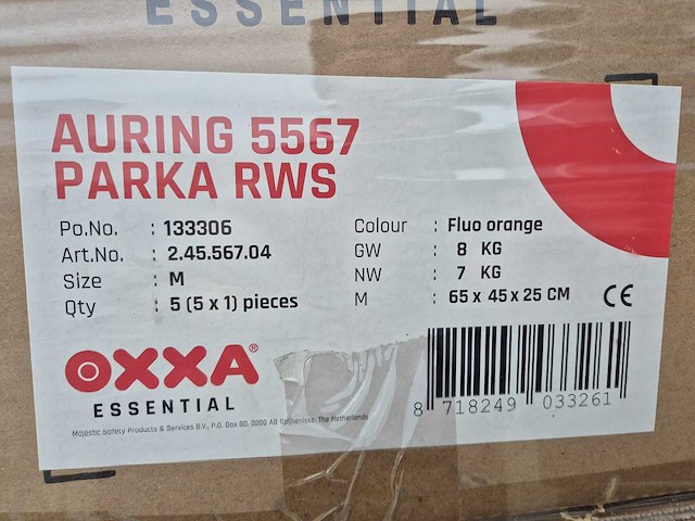 Oxxa - auring 5567 parka rws - maat m - werkjas (5x) - afbeelding 7 van  8