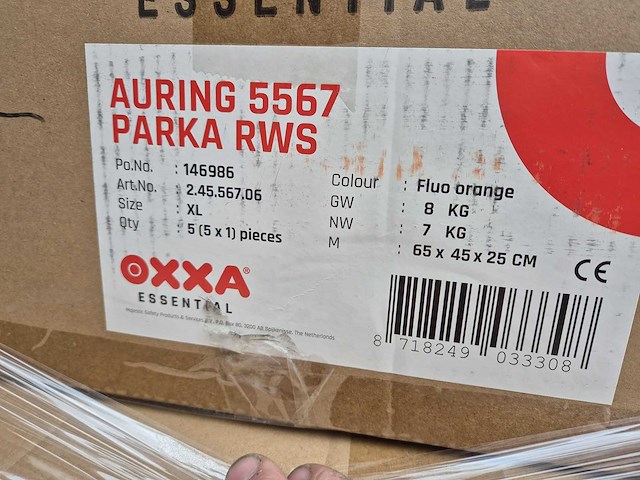 Oxxa - auring 5567 parka rws - maat xl - werkjas (5x) - afbeelding 7 van  8