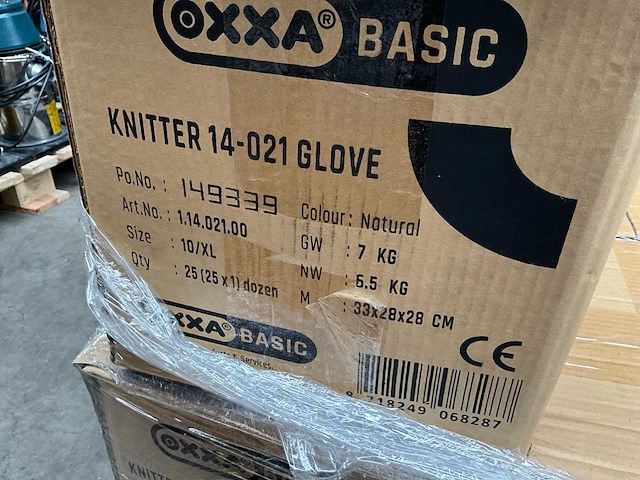Oxxa basic knitter xl werkhandschoen (6x) - afbeelding 4 van  4