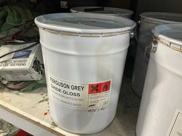Oxyde gloss grey 20 liter machinelak - afbeelding 4 van  4