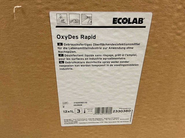 Oxydes rapid vloeibaar desinfectiemiddel op basis van waterstofperoxide (85x) - afbeelding 5 van  5