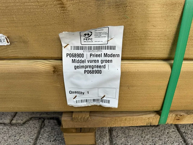 P068900 - prieel modern middel vuren groen geïmpregneerd - afbeelding 5 van  14