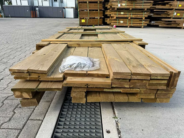P068900 - prieel modern middel vuren groen geïmpregneerd - afbeelding 14 van  14