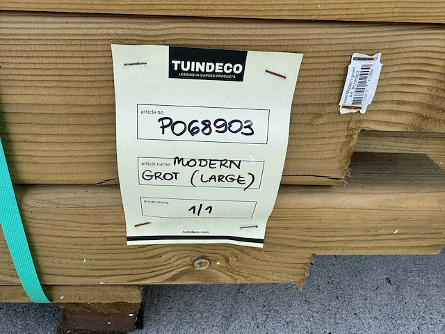 P068903 - prieel modern groot vuren groen geïmpregneerd - afbeelding 17 van  17