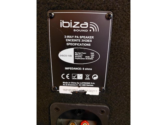 Pa speaker met subwoofer, ibiza - afbeelding 5 van  6