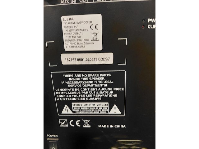 Pa speaker met subwoofer, ibiza - afbeelding 6 van  6