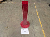 Paal hout rood - afbeelding 1 van  1