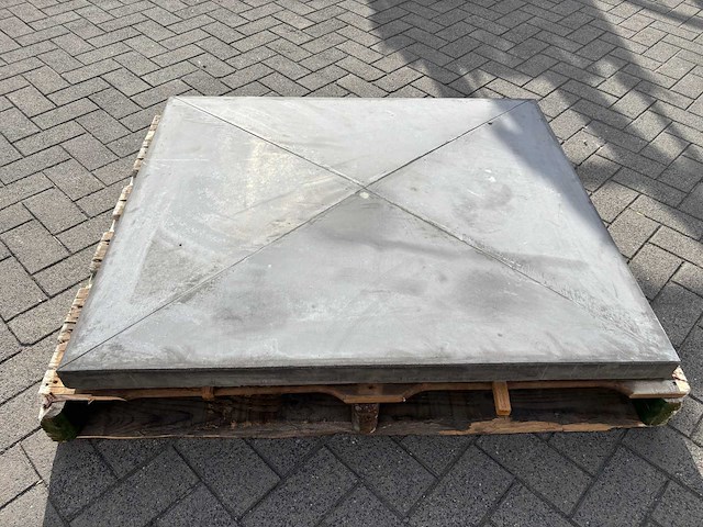 Paalmuts beton - antraciet - 96 x 110 x 5/8 cm - afbeelding 2 van  2