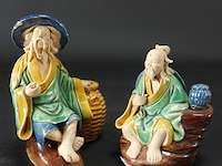 Paar aardewerk chinese heren - afbeelding 1 van  5