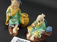 Paar aardewerk chinese heren - afbeelding 2 van  5