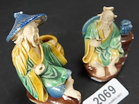 Paar aardewerk chinese heren - afbeelding 3 van  5