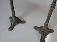 Paar antieke franse bistrotafels - afbeelding 4 van  5
