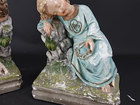 Paar antieke gipsen sculpturen - afbeelding 4 van  5