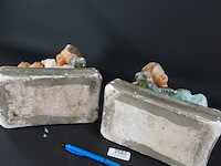 Paar antieke gipsen sculpturen - afbeelding 5 van  5